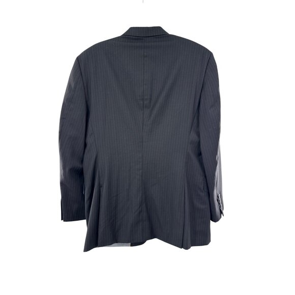 Giorgio Cosani Mens Black Pinstripe Suit Jacket 3-Button Blazer 42R - Picture 2 of 10
